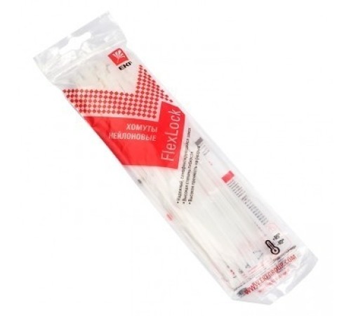 EKF plc-fl-ctsw-2.5x150-r Хомут P6.6 стандартный (б), 2.5x150 (50шт) FlexLock PROxima