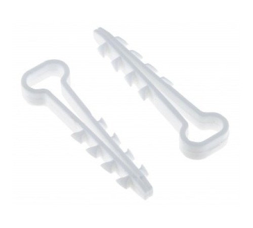 EKF plc-cd1-6x14w Дюбель-хомут (6х14 мм) для плоского кабеля белый (100 шт.) EKF PROxima