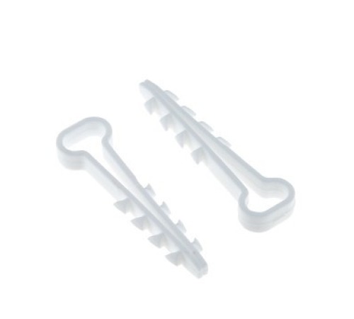 EKF plc-cd1-6x12w Дюбель-хомут (6х12 мм) для плоского кабеля белый (100 шт.) EKF PROxima