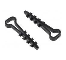 EKF plc-cd1-6x12b Дюбель-хомут (6х12 мм) для плоского кабеля черный (100 шт.) EKF PROxima