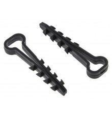 EKF plc-cd-6x12b-r Дюбель-хомут (6х12 мм) для плоского кабеля черный (10 шт.) EKF PROxima