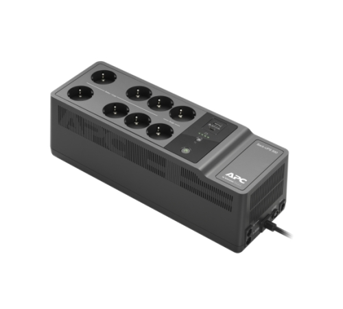 Источник бесперебойного питания APC Back-UPS ES 850VA/520W, 230V, 8 Schuko (2 Surge & 6 batt.), USB, USB charge(type A,C), Data/DSL protect.,(BE700G-RS, BE850G2-GR analogue), 1 year warranty (BE850G2-GR)