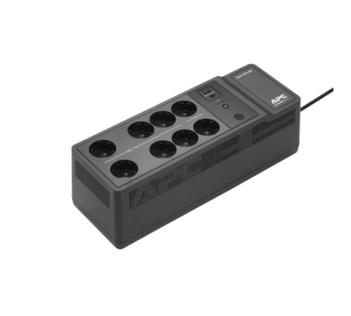 Источник бесперебойного питания APC Back-UPS ES 850VA/520W, 230V, 8 Schuko (2 Surge & 6 batt.), USB, USB charge(type A,C), Data/DSL protect.,(BE700G-RS, BE850G2-GR analogue), 1 year warranty (BE850G2-GR)
