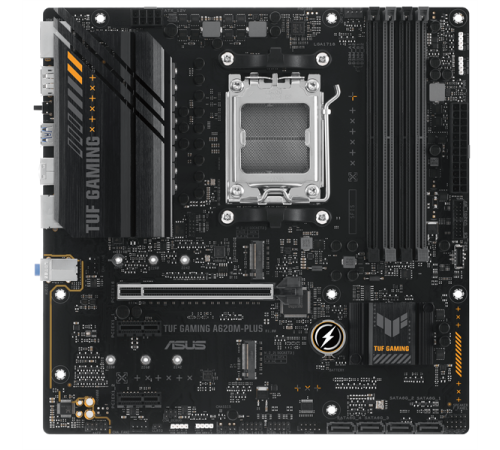 Материнская плата ASUS TUF GAMING A620M-PLUS, Socket AM5, A620, 4*DDR5,  2xDP+HDMI, 4xSATA3, 2xM.2, Audio, Gb LAN, USB 3.2, USB 2.0, mATX; 90MB1EZ0-M0EAY0 (TUF GAMING A620M-PLUS)