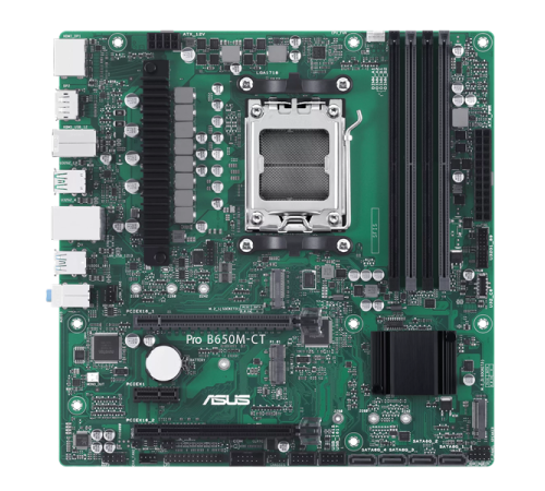Материнская плата ASUS PRO B650M-CT-CSM, Socket AM5, B650, 4*DDR5,  DP+HDMI, 4xSATA3, Audio, Gb LAN, USB 3.2, USB 2.0, mATX; 90MB1EC0-M0EAYC (PRO B650M-CT-CSM)