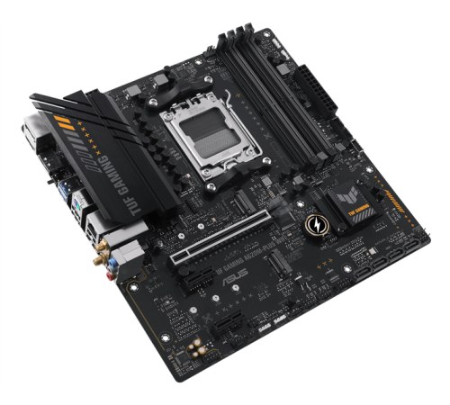 Материнская плата ASUS TUF GAMING A620M-PLUS WIFI, Socket AM5, A620, 4*DDR5,  2xDP+HDMI, 4xSATA3, 2xM.2, Audio, Gb LAN, USB 3.2, USB 2.0, mATX; 90MB1F80-M0EAYC (TUF GAMING A620M-PLUS WIFI)