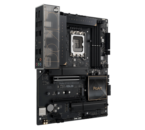 Материнская плата ASUS PROART B760-CREATOR, LGA1700, B760, 4*DDR5, HDMI+DP, 4xSATA3 + RAID, 3xM2, Audio, Gb LAN, USB 3.2, USB 2.0, ATX; 90MB1F20-M0EAY0 (PROART B760-CREATOR)
