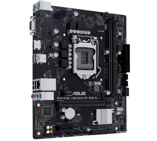 Материнская плата ASUS PRIME H510M-R R2.0-SI, LGA1200, H470, 2*DDR4, D-SUB+VGA+HDMI, 4xSATA3, M2, Audio, Gb LAN, USB 3.2, USB 2.0, mATX; 90MB1EX0-M0ECY0 (PRIME H510M-R R2.0-SI)