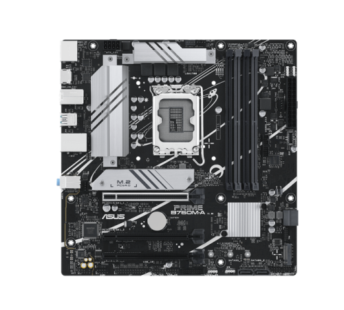 Материнская плата ASUS PRIME B760M-A-CSM, LGA1700, B760, 4*DDR5, 2xHDMI+DP, 4xSATA3 + RAID, 2xM2, Audio, Gb LAN, USB 3.2, USB 2.0, mATX; 90MB1EK0-M0EAYC (PRIME B760M-A-CSM)