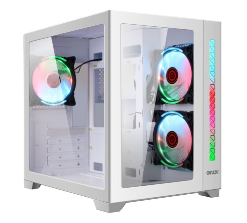 Ginzzu V450 RGB Белый CRC6 FAN12CM RGB*3 Ginzzu V450 RGB Белый CRC6 FAN12CM RGB*3