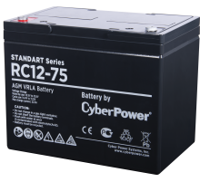 Аккумуляторная батарея SS CyberPower RC 12-75 / 12 В 75 Ач CyberPower Standart Series RC 12-75