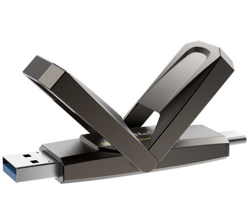 Носитель информации Netac US5 128GB USB3.2+TypeC Solid State Flash Drive, up to 550MB/500MB/s (NT03US5C-128G-32TA) Носитель информации Netac US5 128GB USB3.2+TypeC Solid State Flash Drive, up to 550MB/500MB/s (NT03US5C-128G-32TA)