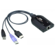 Квм адаптер ATEN USB HDMI Virtual Media KVM Adapter Cable (Support Smart Card Reader and Audio De-Embedder) (KA7188-AX)