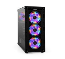 Exegate EX294967RUS Корпус Miditower ExeGate i3 BASE (ATX, без БП, с окном, 1*USB+1*USB3.0, аудио, 4 вент. 12см с RGB подсветкой)