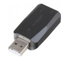 Exegate EX294787RUS Адаптер (внешняя звуковая карта) ExeGate <EX-AU-01N> для подключения гарнитуры к USB порту