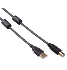 Exegate EX294747RUS Кабель USB 2.0 ExeGate EX-CCF-USB2-AMBM-2.0 (Am/Bm, 2,0м, 2 фильтра)