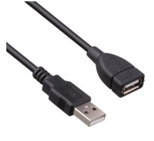Exegate EX294763RUS Удлинитель USB 2.0 ExeGate EX-CCF-USB2-AMAF-3.0F (Am/Af, позолоченные контакты, ферритовые кольца, 3м)