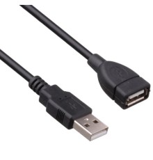 Exegate EX294763RUS Удлинитель USB 2.0 ExeGate EX-CCF-USB2-AMAF-3.0F (Am/Af, позолоченные контакты, ферритовые кольца, 3м)