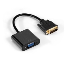 Exegate EX294677RUS Кабель DVI-D-VGA ExeGate EX-CC-DVID-VGAF-0.2 (25M/15F, 0,2м, позолоченные контакты)