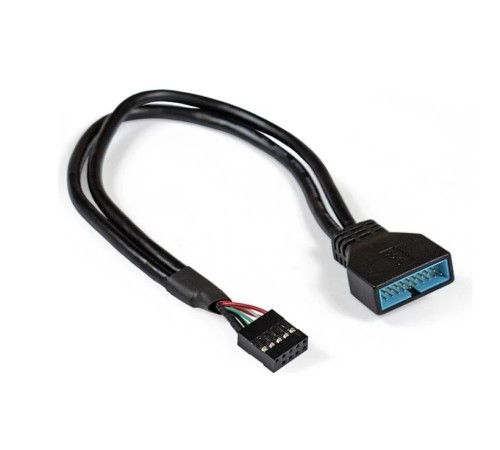 Exegate EX294785RUS Кабель-переходник USB 2.0-USB 3.0 ExeGate EX-CC-U3U2-0.15 (9pin(F)/19pin(M), 0,15м)