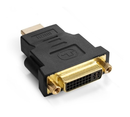 Exegate EX294729RUS Переходник DVI-D-HDMI ExeGate EX-HDMI-DVI-3 (25F/19M, v 1.4b, позолоченные контакты, экран)