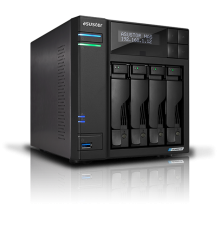 Cетевое хранилище ASUSTOR AS6704T 4-Bay NAS/Intel Celeron N1505 2,0GHz/4GB DDR4, noHDD(HDD,SSD)/2x2,5Gbe(LAN)/2xUSB3.2,HDMI; 90IX01N1-BW3S20 (AS6704T)