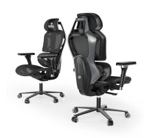 Эргономичное компьютерное кресло (для геймеров) Eureka TYPHON, Grey