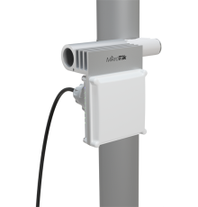 Точка доступа MikroTik CubeSA 60Pro ac (60Ghz antenna, 802.11ay wireless and 5GHz 802.11ac backup, 4 core x 716MHz CPU, 256MB RAM, 1 x Gigabit LAN port, RouterOS L4, POE, PSU) for use as an AP in Point-to-Multipoin (CubeG-5ac60ay-SA)