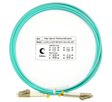 Cabeus FOP-50-LC-LC-2m Шнур оптический duplex LC-LC 50/125mm OM3 2м LSZH (FOP-50-LC-LC-2m)