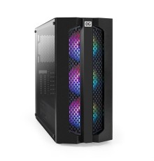 Exegate EX294974RUS Корпус Miditower ExeGate EVO-9205-NPX500 (ATX, БП 500NPX с вент. 12 см, с окном, 1*USB+1*USB3.0, аудио, 3 вент. 12см с RGB подсветкой)