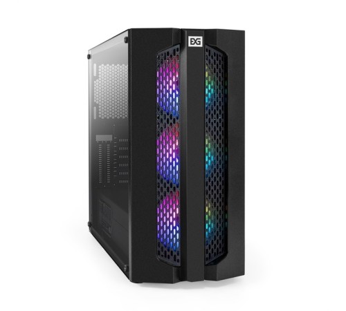 Exegate EX294974RUS Корпус Miditower ExeGate EVO-9205-NPX500 (ATX, БП 500NPX с вент. 12 см, с окном, 1*USB+1*USB3.0, аудио, 3 вент. 12см с RGB подсветкой)