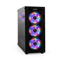 Exegate EX294977RUS Корпус Miditower ExeGate i3 BASE-NPX500 (ATX, БП 500NPX с вент. 12 см, с окном, 1*USB+1*USB3.0, аудио, 4 вент. 12см с RGB подсветкой)