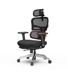Эргономичное компьютерное кресло FoxGear NETZ модель X, черный