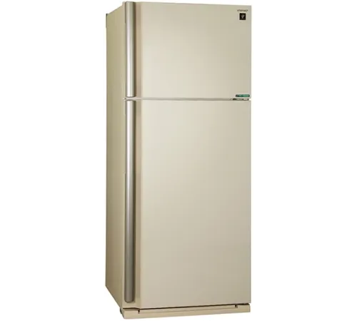 Холодильник Sharp SJ-XE59PMBE бежевый двухкамерный 430/148л морозилка сверху