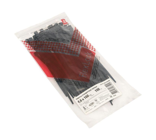 EKF plc-fl-ctsb-4.6x160 Хомут P6.6 стандартный (ч), 4.6x160 (100шт) FlexLock PROxima