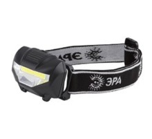 ЭРА Б0027817 Налобный фонарь GB-501 Фонарь "Блэкджек" {3Вт COB светодиод, 3хААА в комплект не входит, 3 режима}