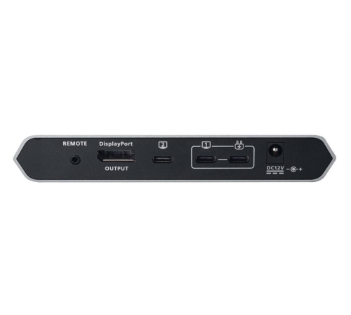 Квм перевключатель ATEN 2-Port 4K DisplayPort USB-C KVM Dock Switch with Power Pass-through (US3311-AT-G)