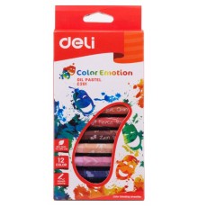 Масляная пастель Deli EC20100 Color Emotion шестигранные 12цв. картон.кор./европод.