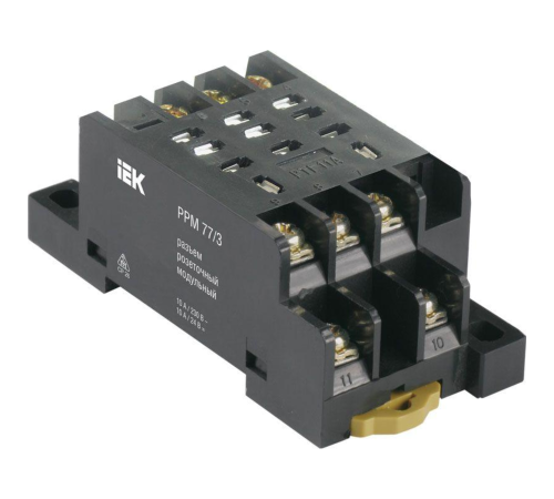 Разъем модульный РРМ77/3(PTF11A) для РЭК77/3(LY3) IEK RRP10D-RRM-3