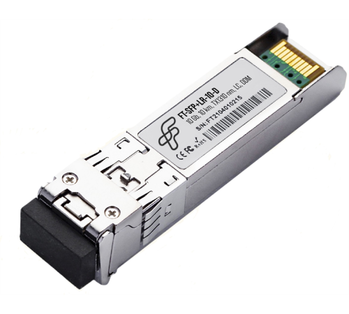 Трансивер FiberTrade модуль SFP+ , 10Гб/с, 1310нм, SMF, 10км, прошивка Huawei (аналог 02313URF, 02313URK, SFP-GE-LX-SM1310, OSX010000) (FT-SFP+LR-10-D-HW)