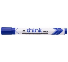 Маркер для досок Deli EU00130 Think круглый пиш. наконечник 2мм синий
