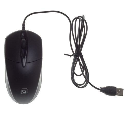Мышь Оклик 275M черный оптическая (1000dpi) USB (2but)