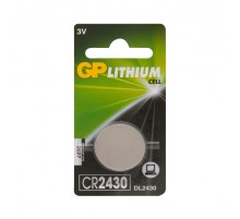 Литиевая дисковая батарейка GP Lithium CR2430 - 1 шт. в блистере GP 4891199003738