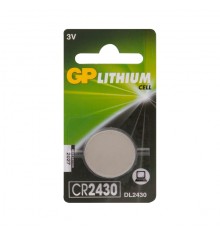 Литиевая дисковая батарейка GP Lithium CR2430 - 1 шт. в блистере GP 4891199003738