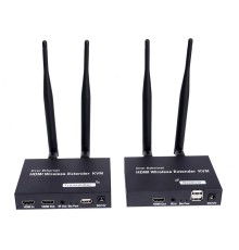 ORIENT VE054, WiFi HDMI KVM Extender (Tx+Rx), HDMI+USB беспроводной удлинитель до 200 м, HDMI 1.3, 1080p@60Hz, HDCP1.2, передача ИК сигнала управления , питание от внешних БП, метал. корпус  (31372)