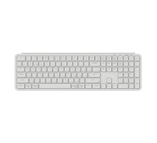 Полноразмерная (100%) ножничная клавиатура Keychron B6 Pro - 3 типа подключения, 109 клавиш, цвет Ivory White