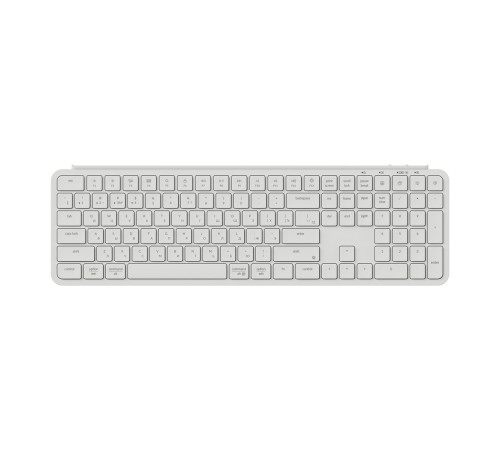 Полноразмерная (100%) ножничная клавиатура Keychron B6 Pro - 3 типа подключения, 109 клавиш, цвет Ivory White
