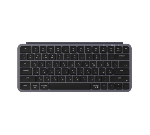 Компактная (75%) ножничная клавиатура Keychron B1 Pro - 3 типа подключения, 77 клавиш, цвет Space grey