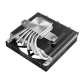 Кулер для процессора DEEPCOOL AN600 LGA1700/1200/115X/AM5/AM4 низкопрофильный 67mm (18шт/кор, TDP 180W, PWM, White LED Fan 120mm, 6 тепл. трубок, Copper Base, черный) RET (AN600)