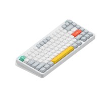 Беспроводная механическая клавиатура QMK Nuphy Halo75 V2 Ionic White, RGB, Hot Swap, Silent Red Switch